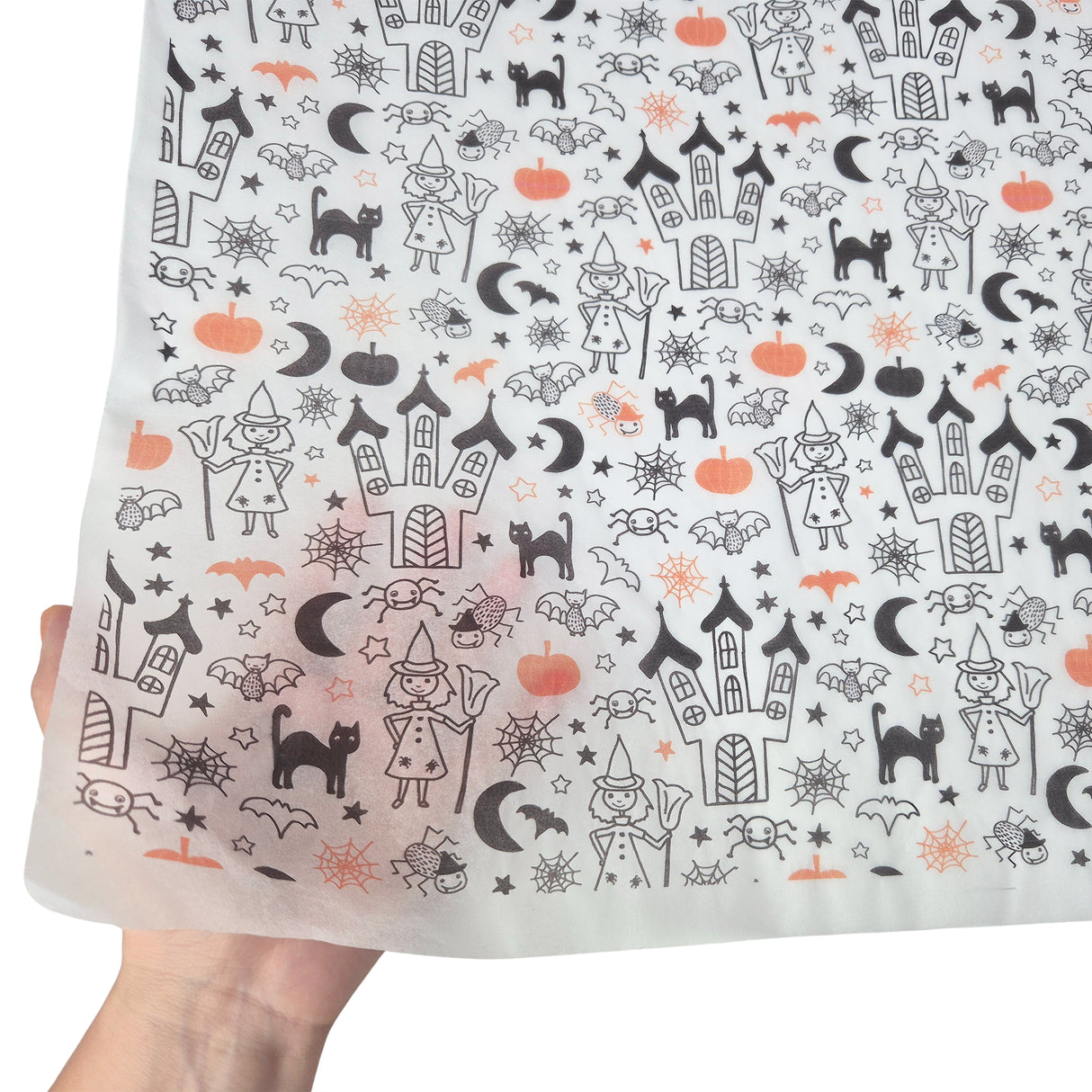 tissue paper Haunted Castle, texture and transparency, 17gsm – size 50x75cm