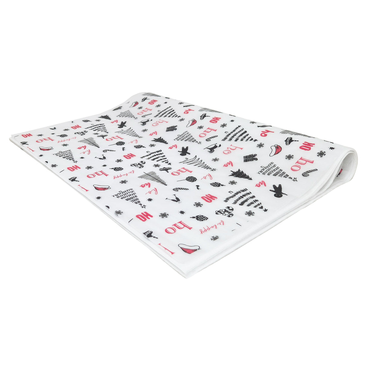Tissue paper Ho Ho Fun Christmas, ream of folded sheets 17gsm – size 50x75cm