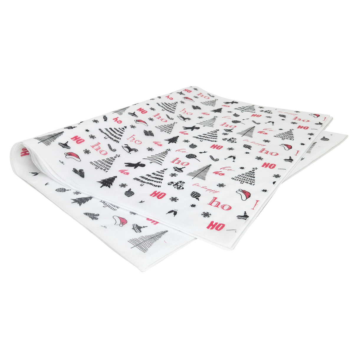 Tissue paper Ho Ho Fun Christmas, ream of sheets 17gsm – size 50x75cm