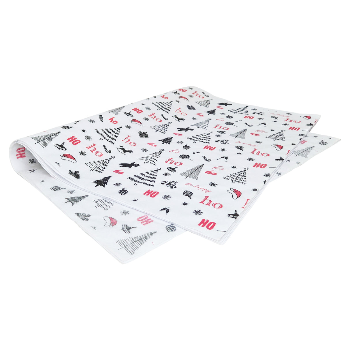 Tissue paper Ho Ho Fun Christmas, ream of sheets 28gsm – size 50x75cm