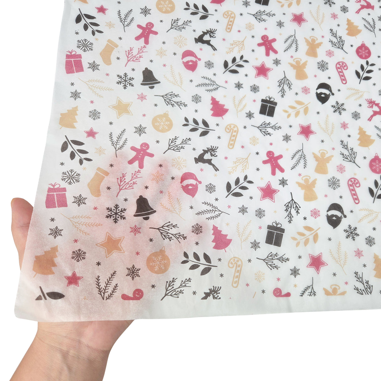 Tissue paper Holiday Remix Christmas, texture and transparency, 17gsm – size 50x75cm