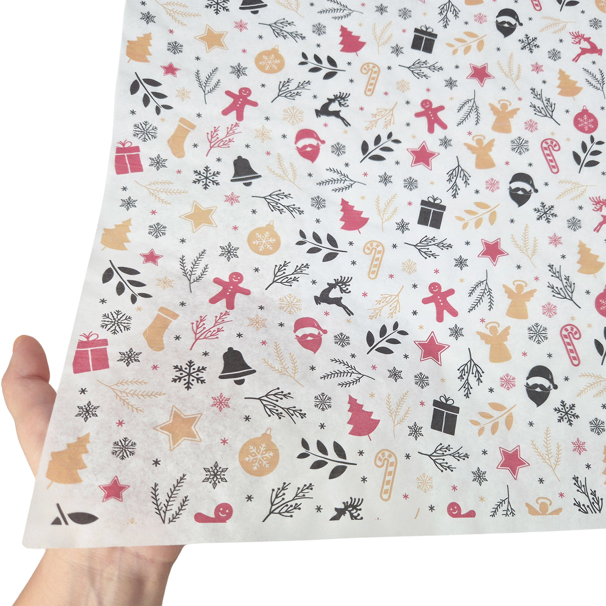 Tissue paper Holiday Remix Christmas, texture and transparency, 28gsm – size 50x75cm