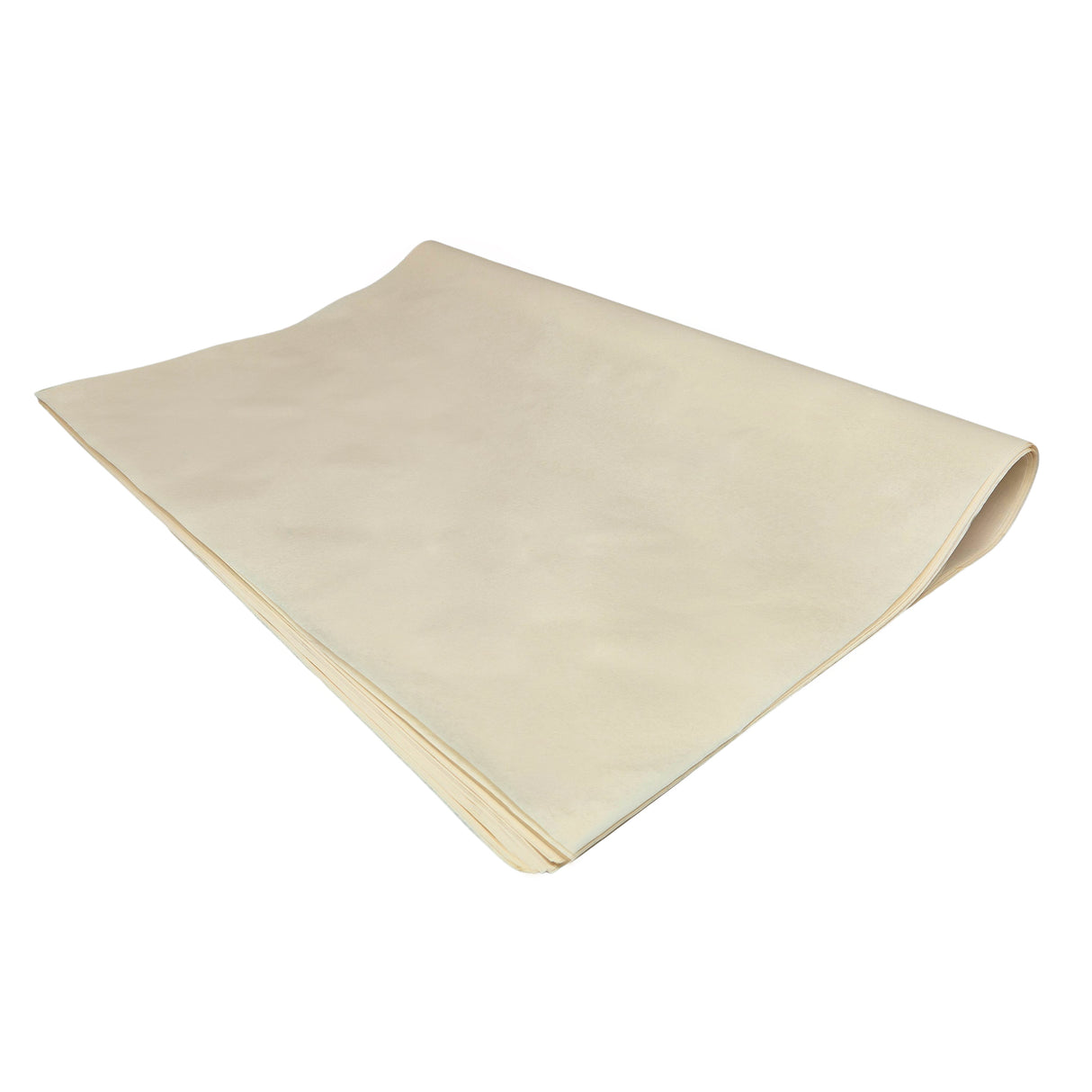 Plain tissue paper ivory, ream of folded sheets 28gsm – size 50x75cm