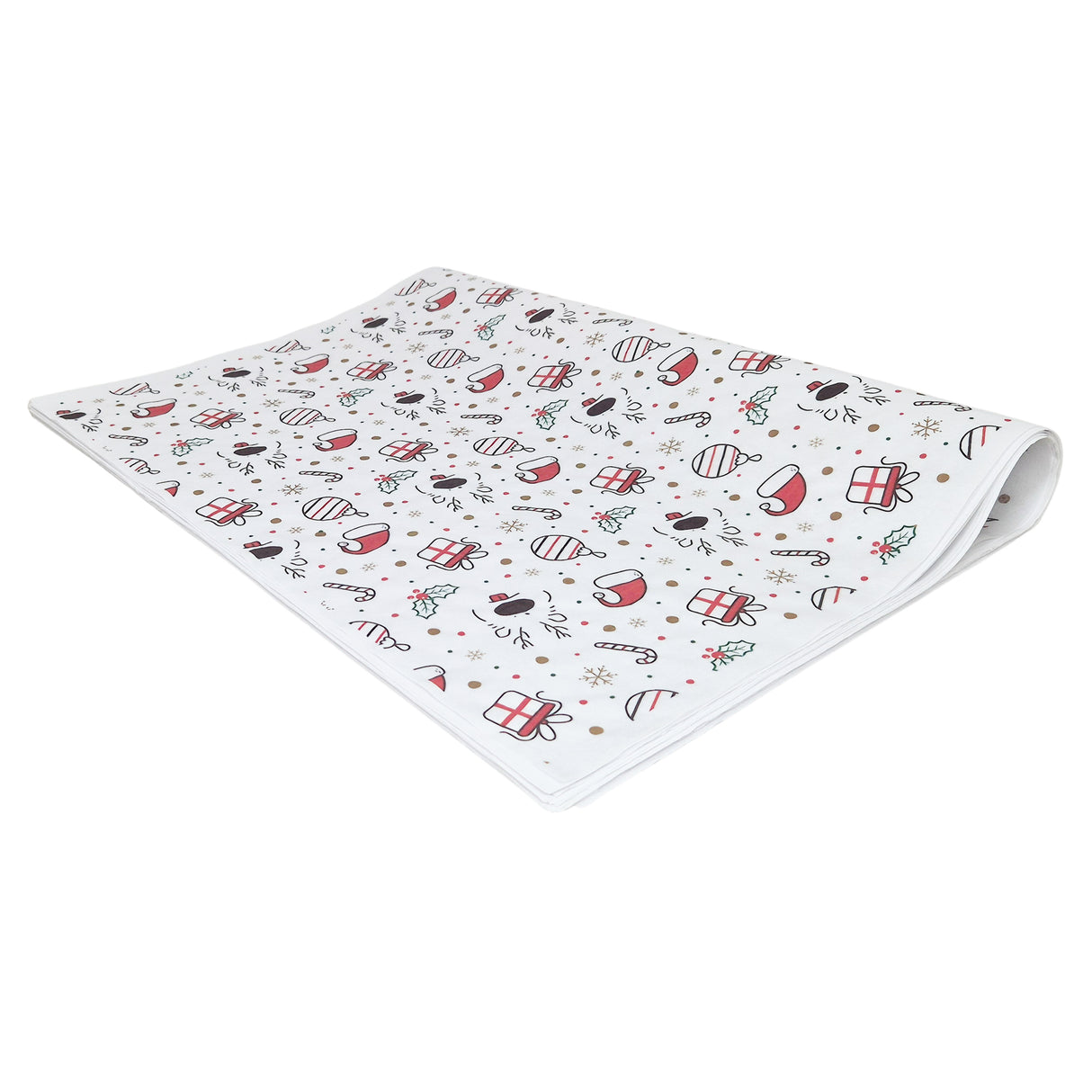 Tissue paper Jolly Reindeer Christmas, ream of folded sheets 28gsm – size 50x75cm