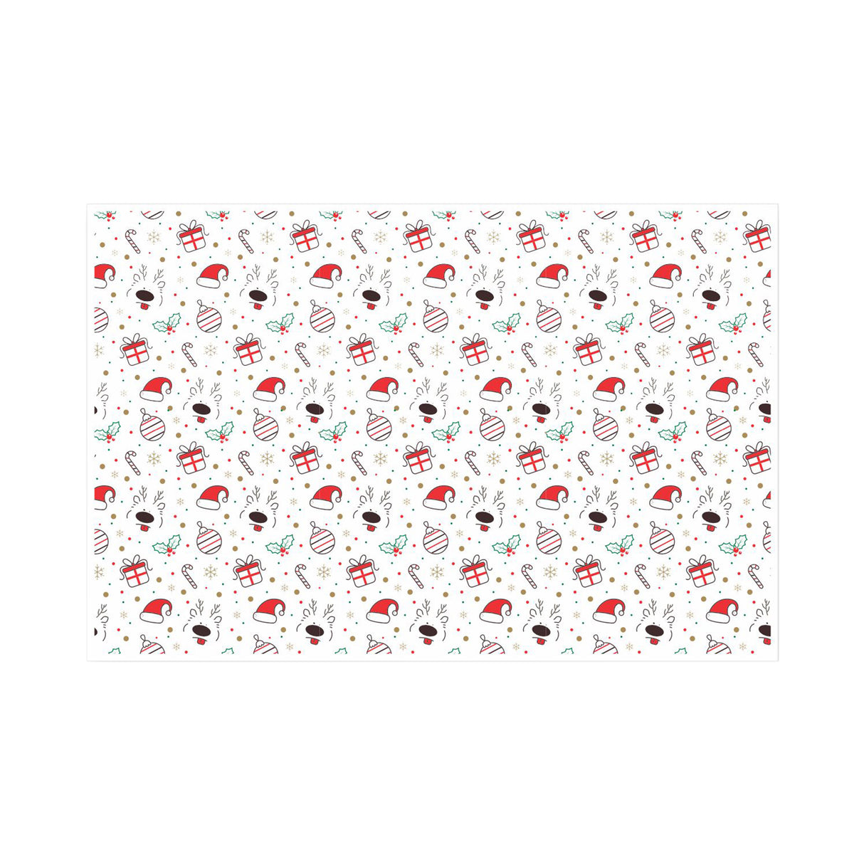 Tissue paper Jolly Reindeer Christmas, open sheet, 28gsm – size 50x75cm