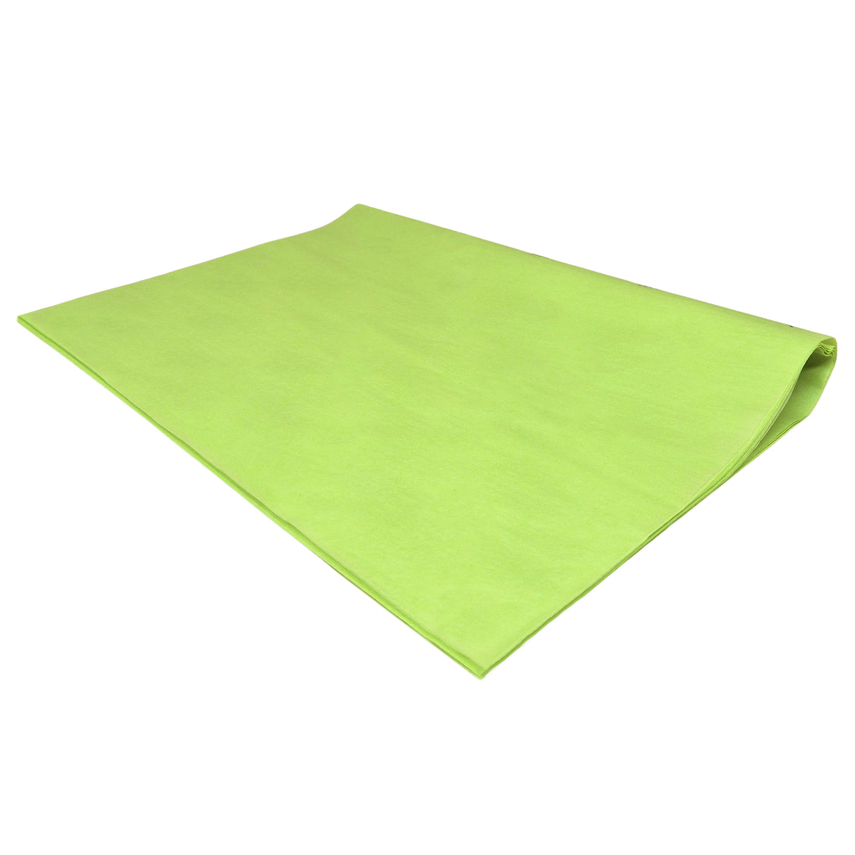 Plain tissue paper lime-green, ream of folded sheets 17gsm – size 50x75cm
