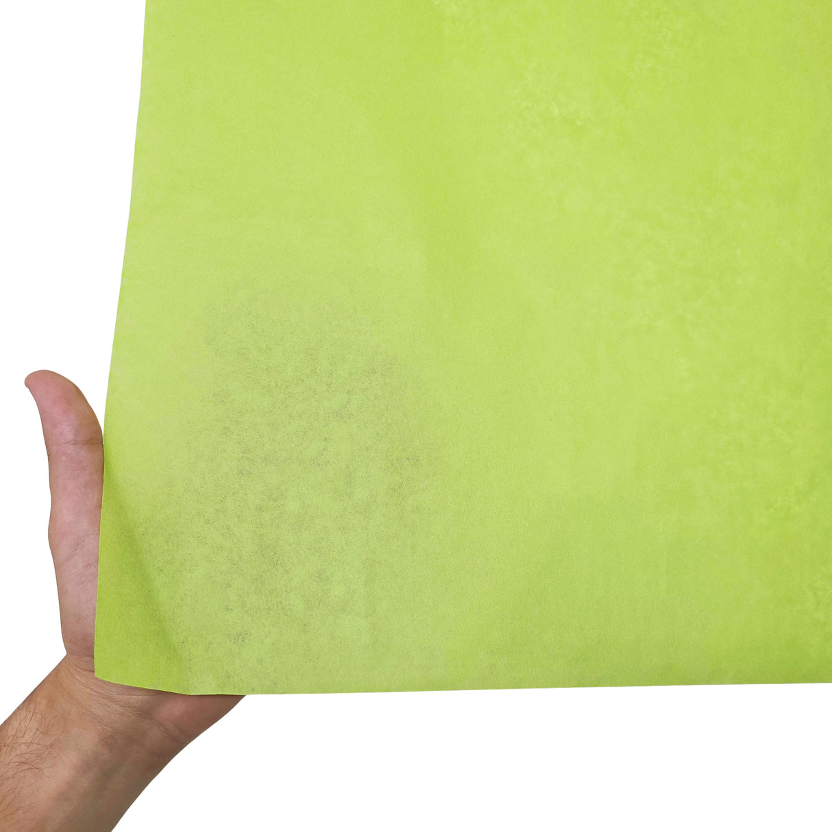 Plain tissue paper lime-green, texture and transparency, 28gsm – size 50x75cm