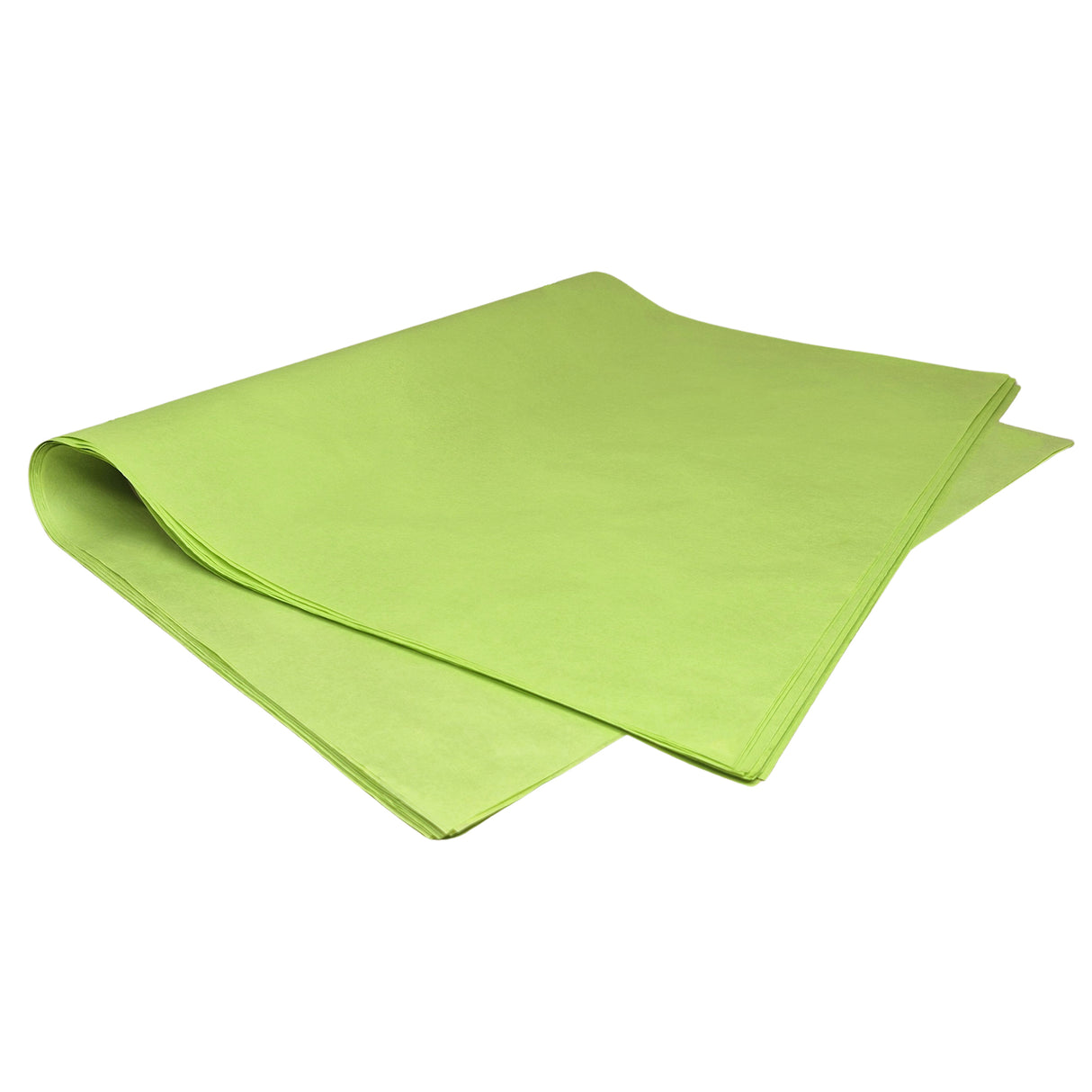 Plain tissue paper lime-green, ream of sheets 28gsm – size 50x75cm