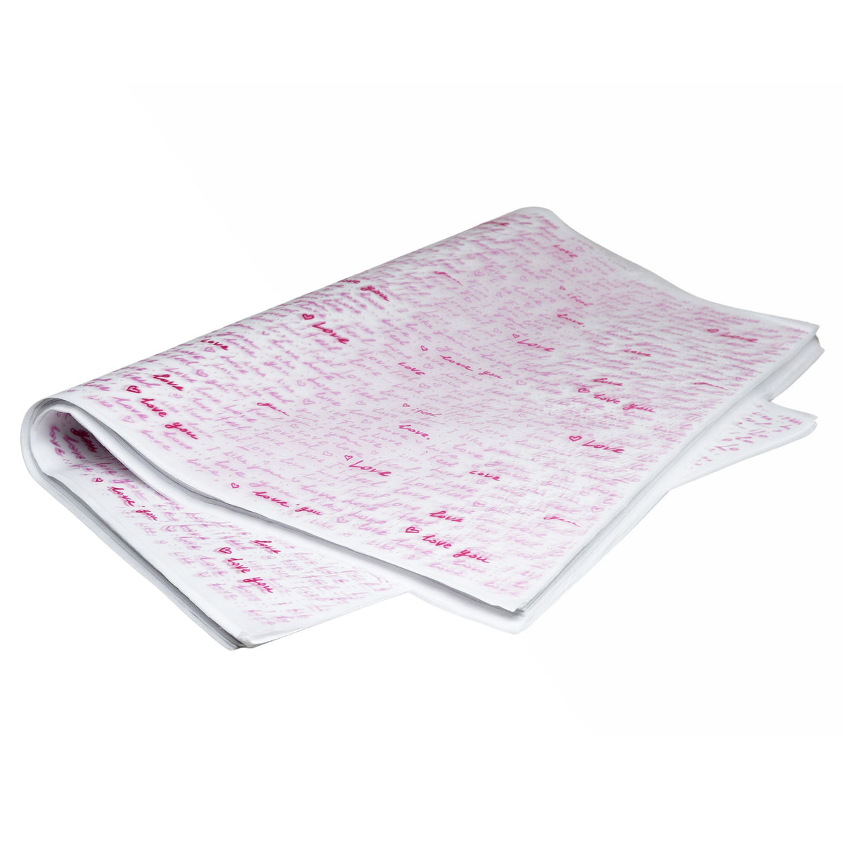 Tissue paper Love Notes, ream of folded sheets 17gsm – size 50x75cm