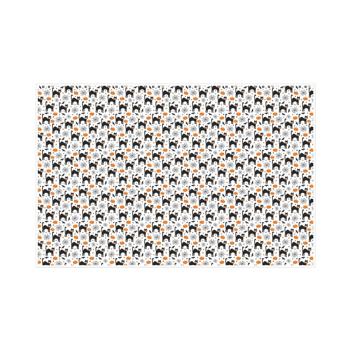 Tissue paper Lucky Black Cats, open sheet, 17gsm – size 50x75cm