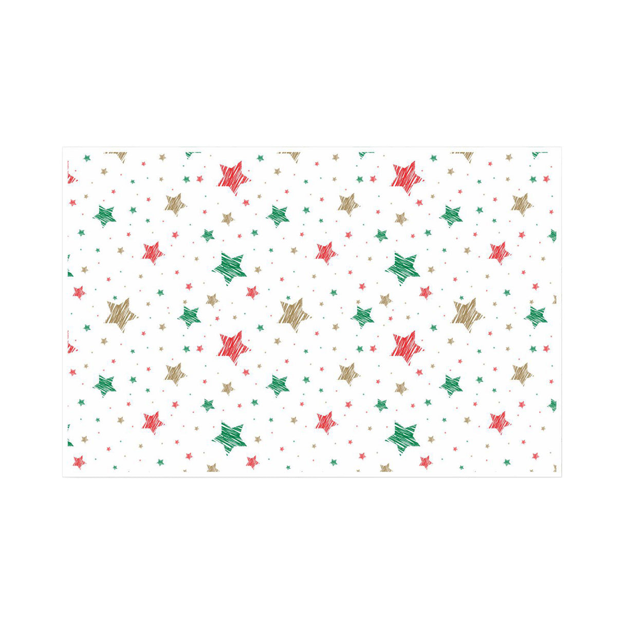 Tissue paper Merry Mix Stars Christmas, open sheet, 28gsm – size 50x75cm