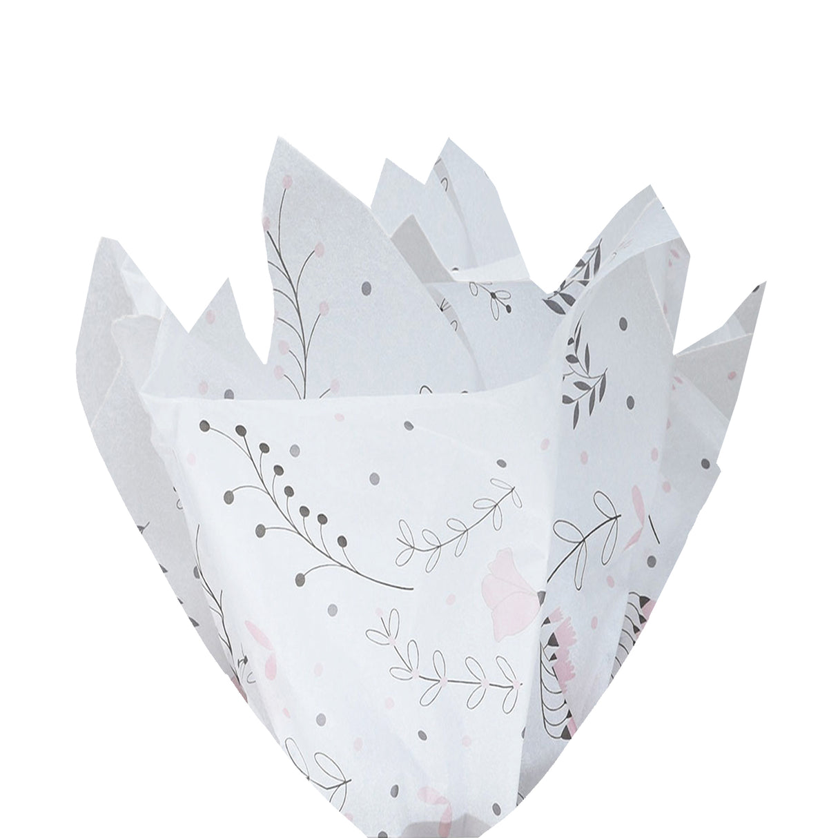 Tissue paper Mono Dots, fan arrangement, 17gsm – size 50x75cm