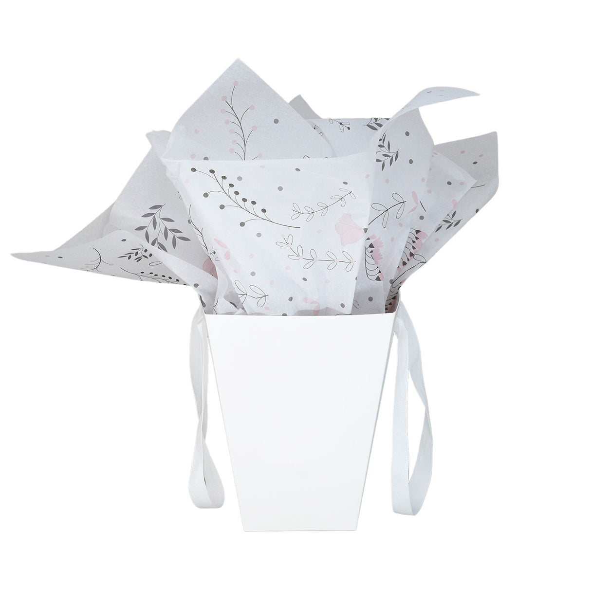 Tissue paper Mono Dots, placed in a paper bag, 17gsm – size 50x75cm