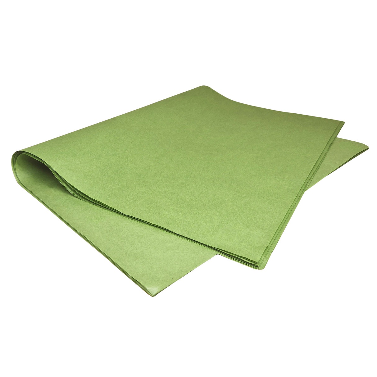 Plain tissue paper olive-green, ream of sheets 28gsm – size 50x75cm