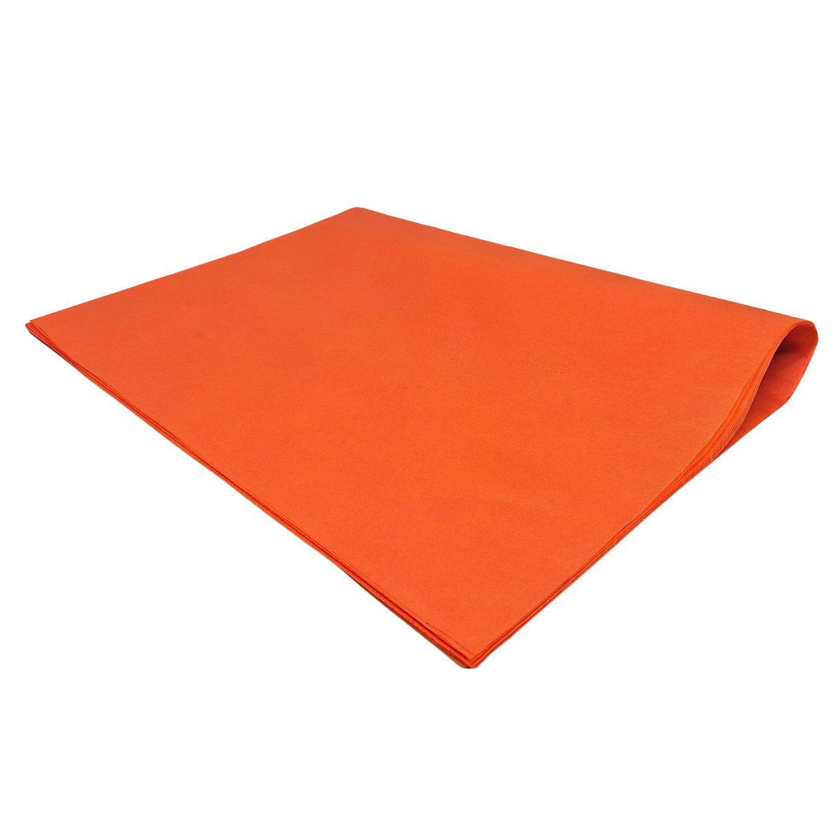 Plain tissue paper orange, ream of folded sheets 17gsm – size 50x75cm