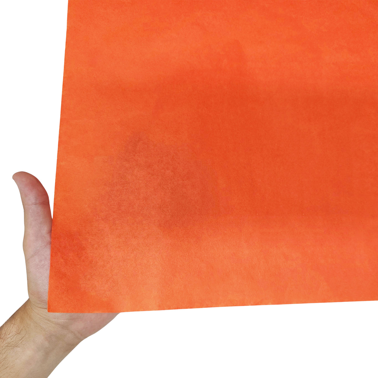 Plain tissue paper orange, texture and transparency, 28gsm – size 50x75cm
