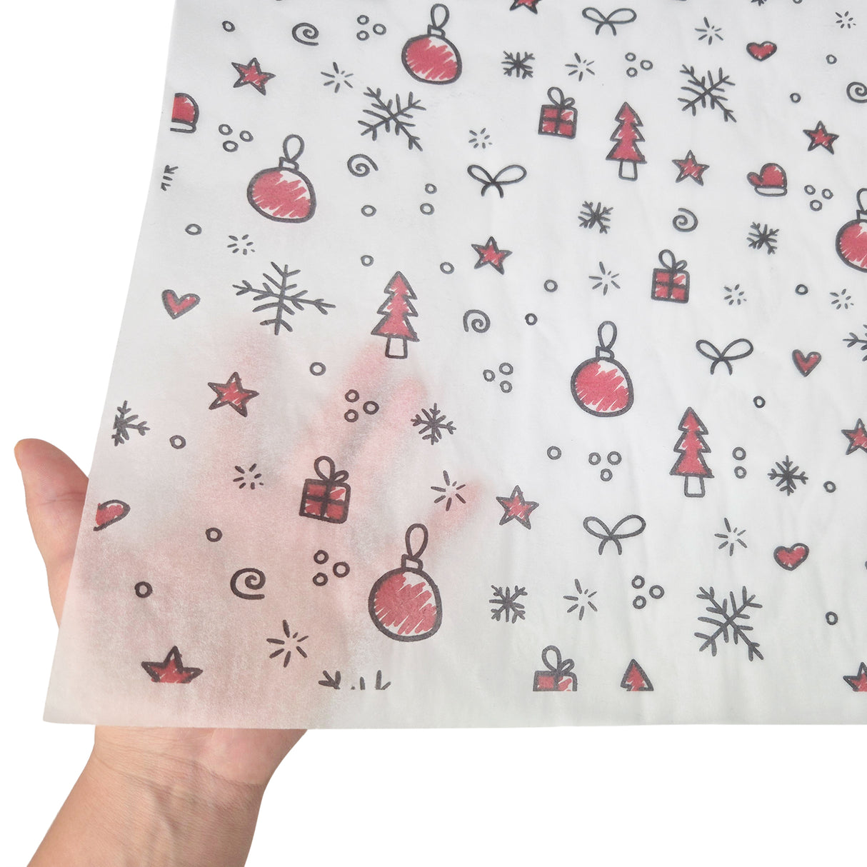 Tissue paper Ornament Fiesta Christmas, texture and transparency, 17gsm – size 50x75cm