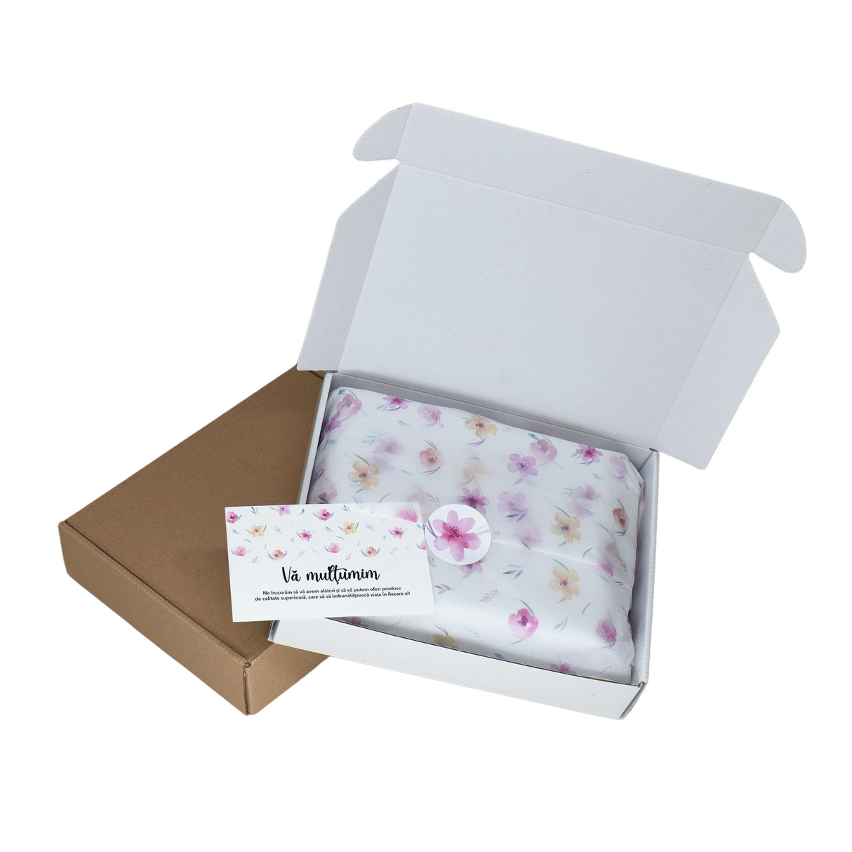 Tissue paper Pastel Dream, in shipping box with sticker and thank you card, 17gsm – size 50x75cm