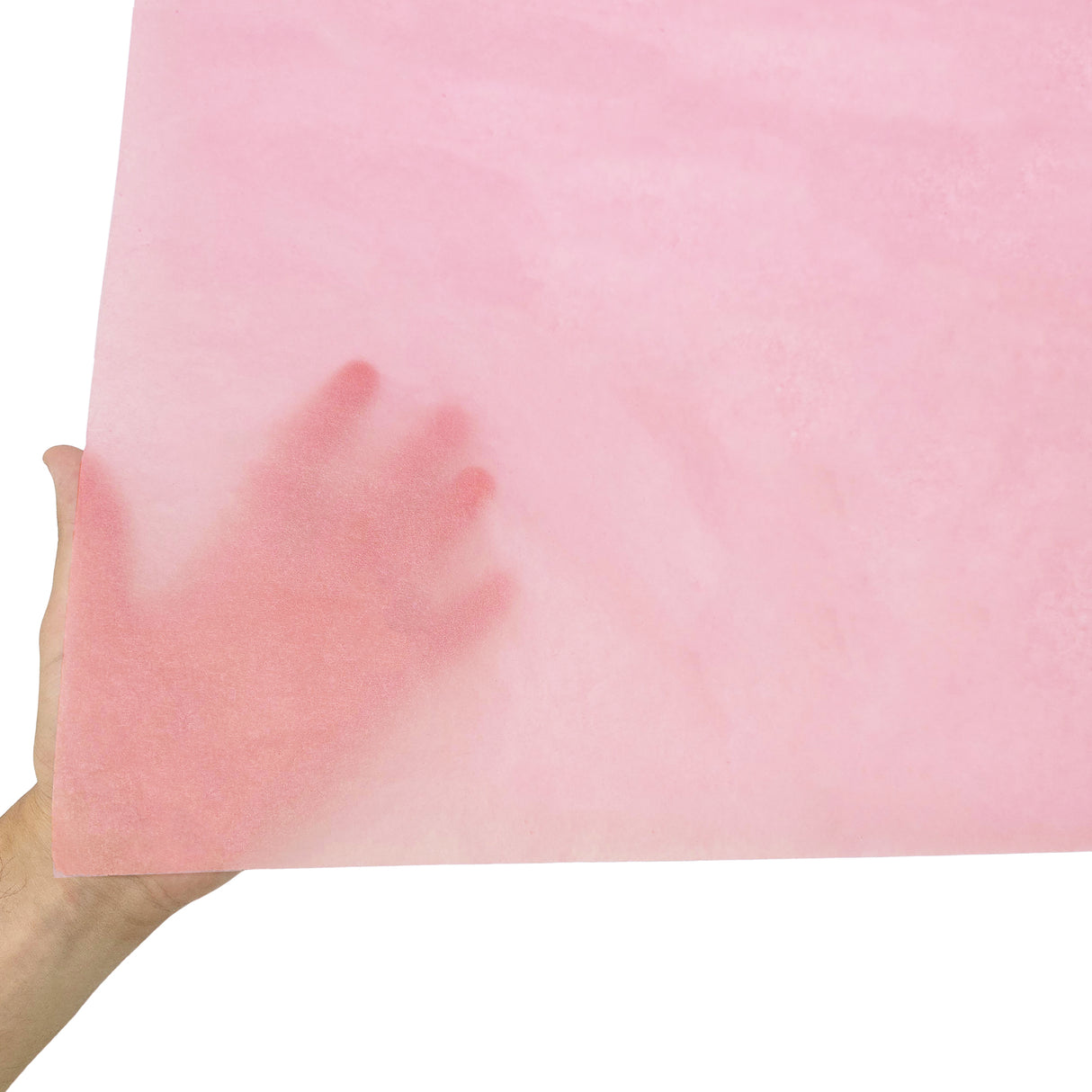 Plain tissue paper pastel-pink, texture and transparency, 17gsm – size 50x75cm