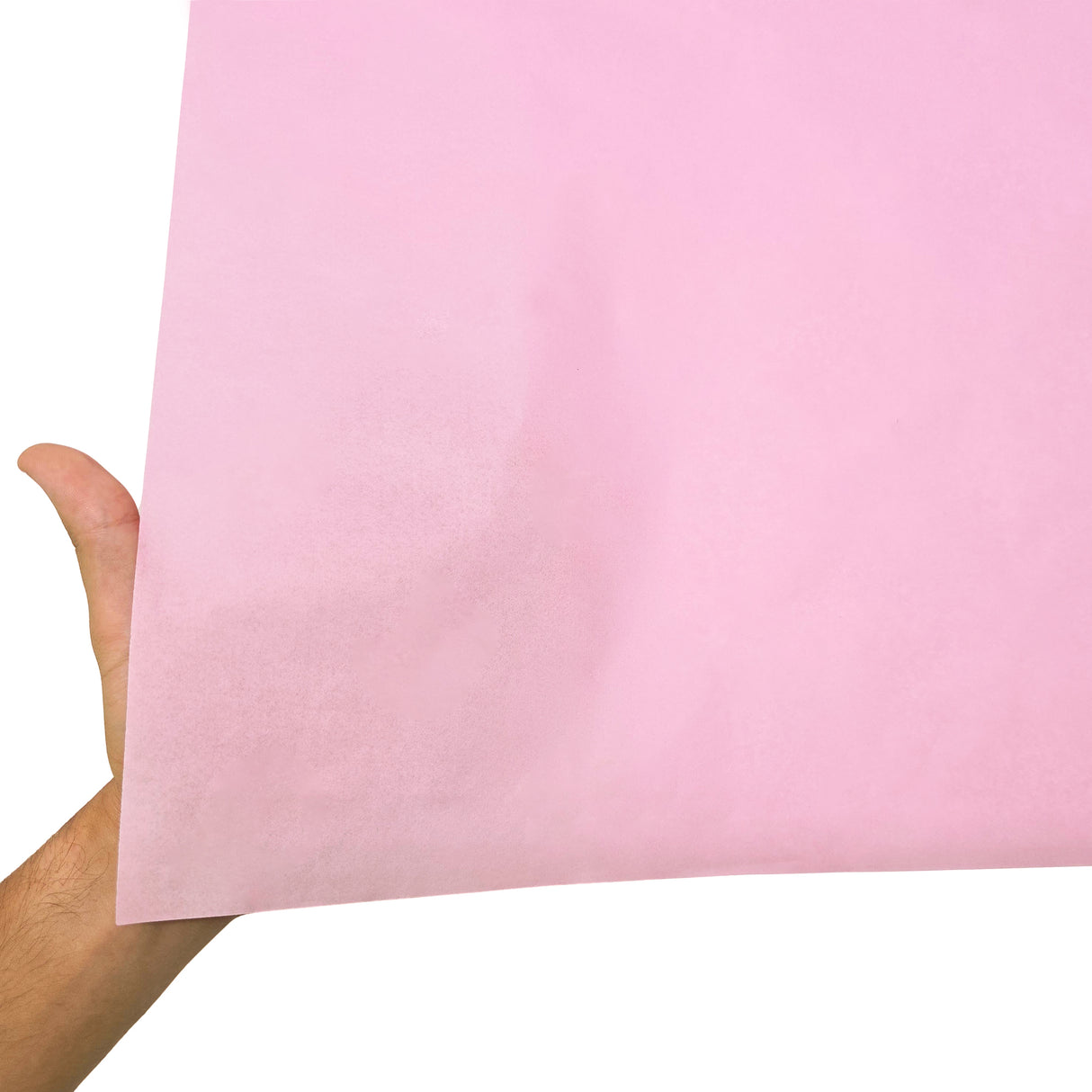 Plain tissue paper pastel-pink, texture and transparency, 28gsm – size 50x75cm