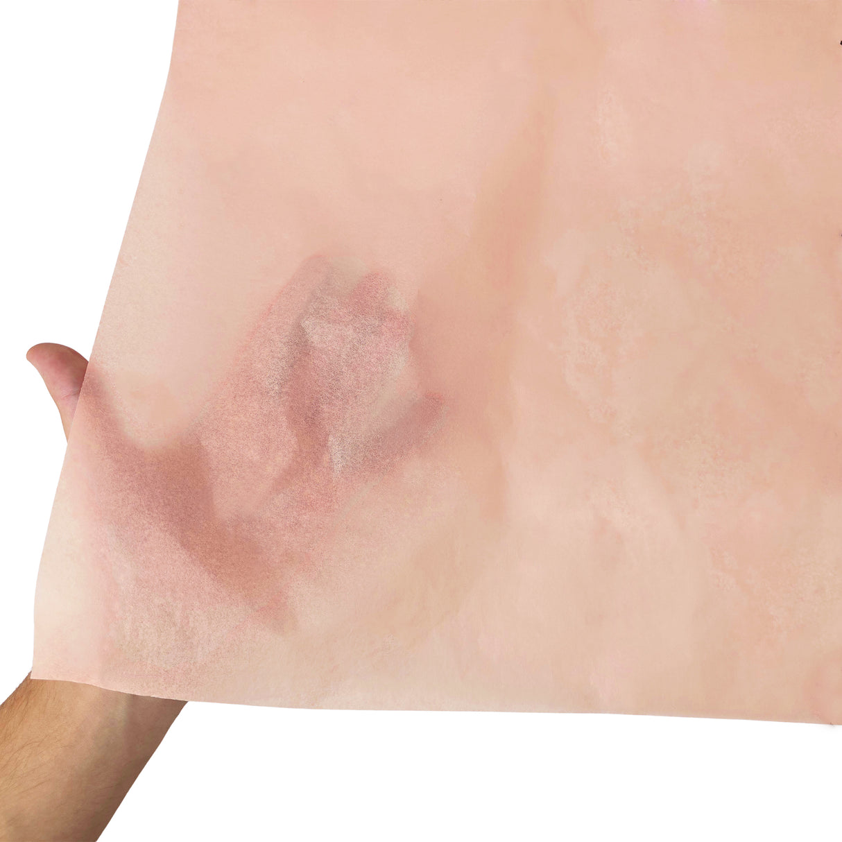Plain tissue paper peach, texture and transparency, 17gsm – size 50x75cm