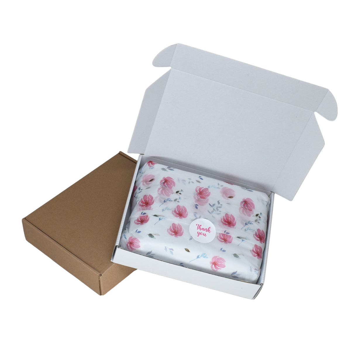 Tissue paper Peony Mist, placed in a transport box, 17gsm – size 50x75cm