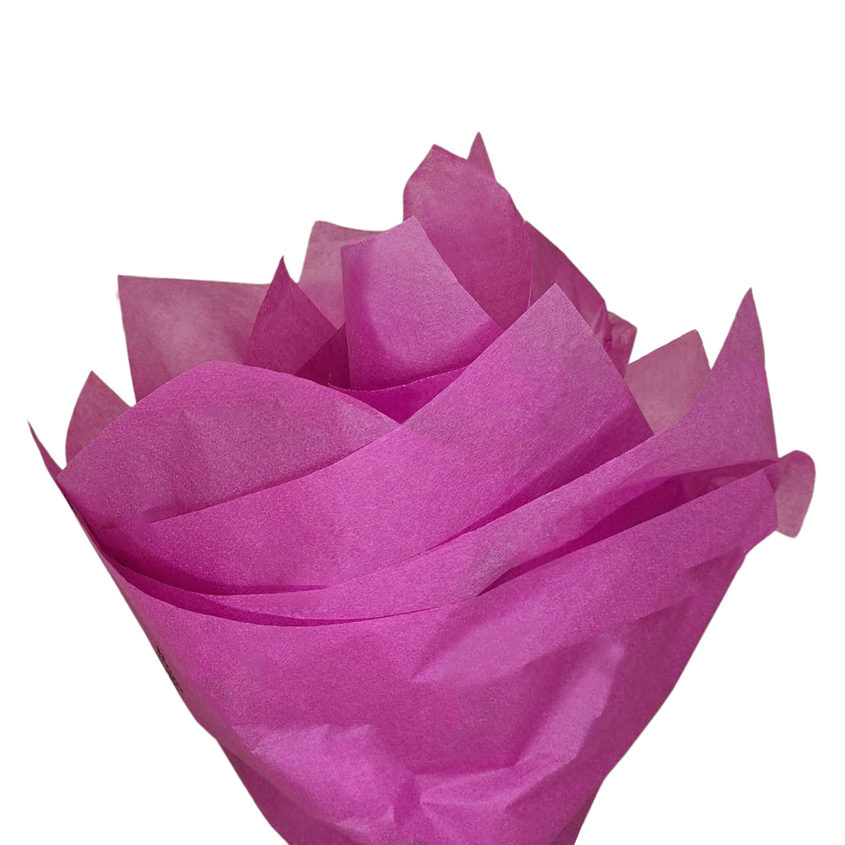 Plain tissue paper plum-purple, fan arrangement, 17gsm – size 50x75cm