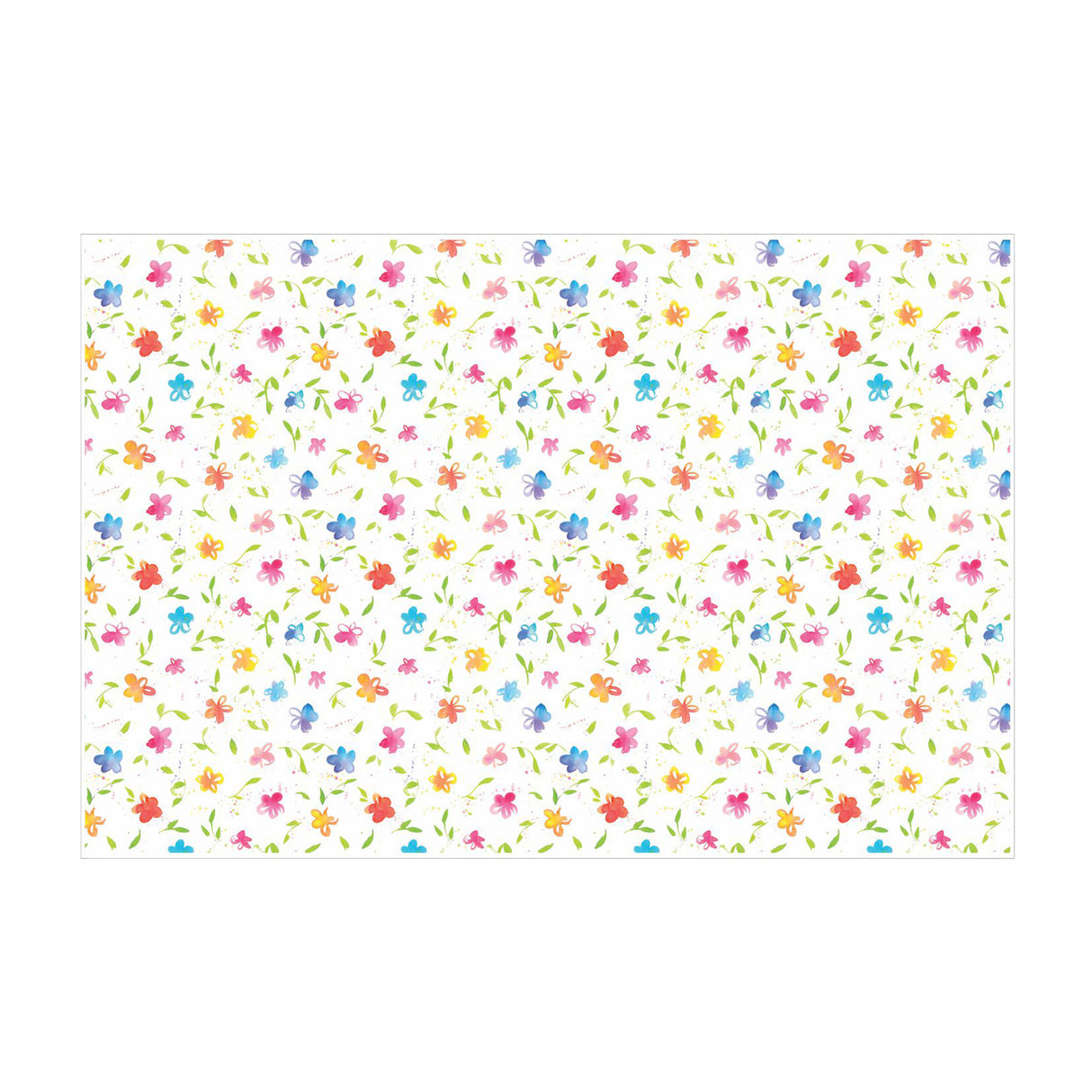 Tissue paper Rainbow Garden, open sheet, 17gsm – size 50x75cm