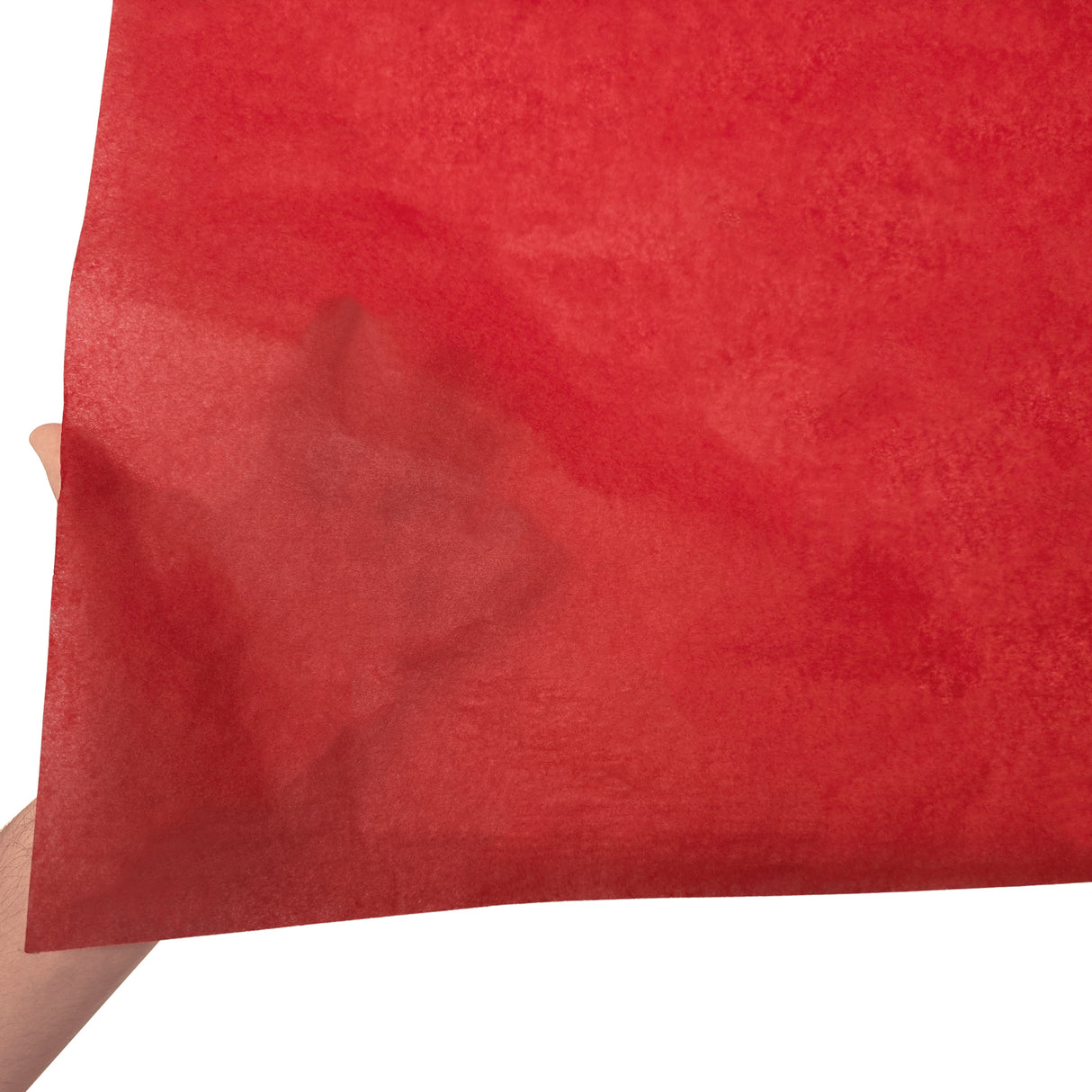 Plain tissue paper red, texture and transparency, 17gsm – size 50x75cm