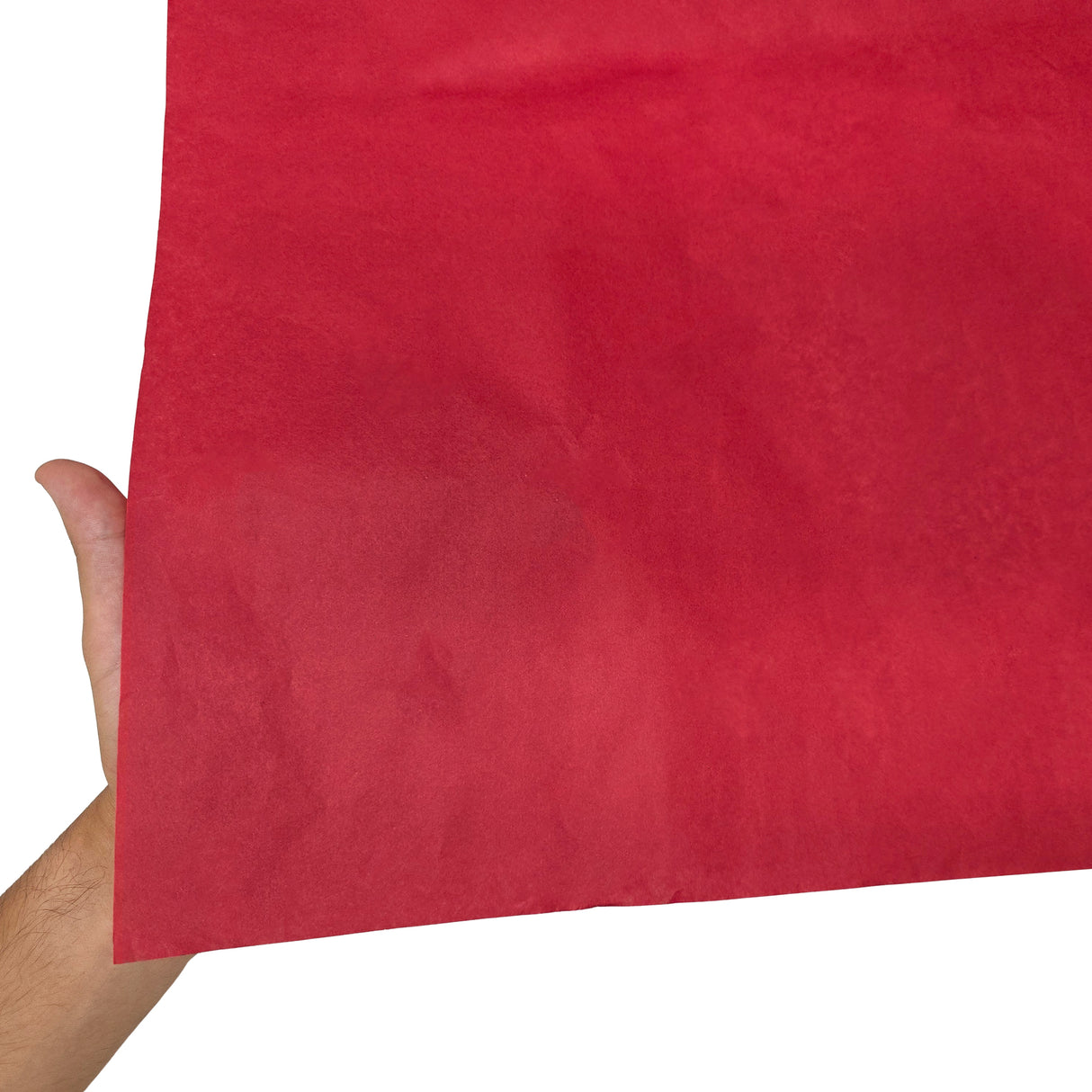 Plain tissue paper red, texture and transparency, 28gsm – size 50x75cm