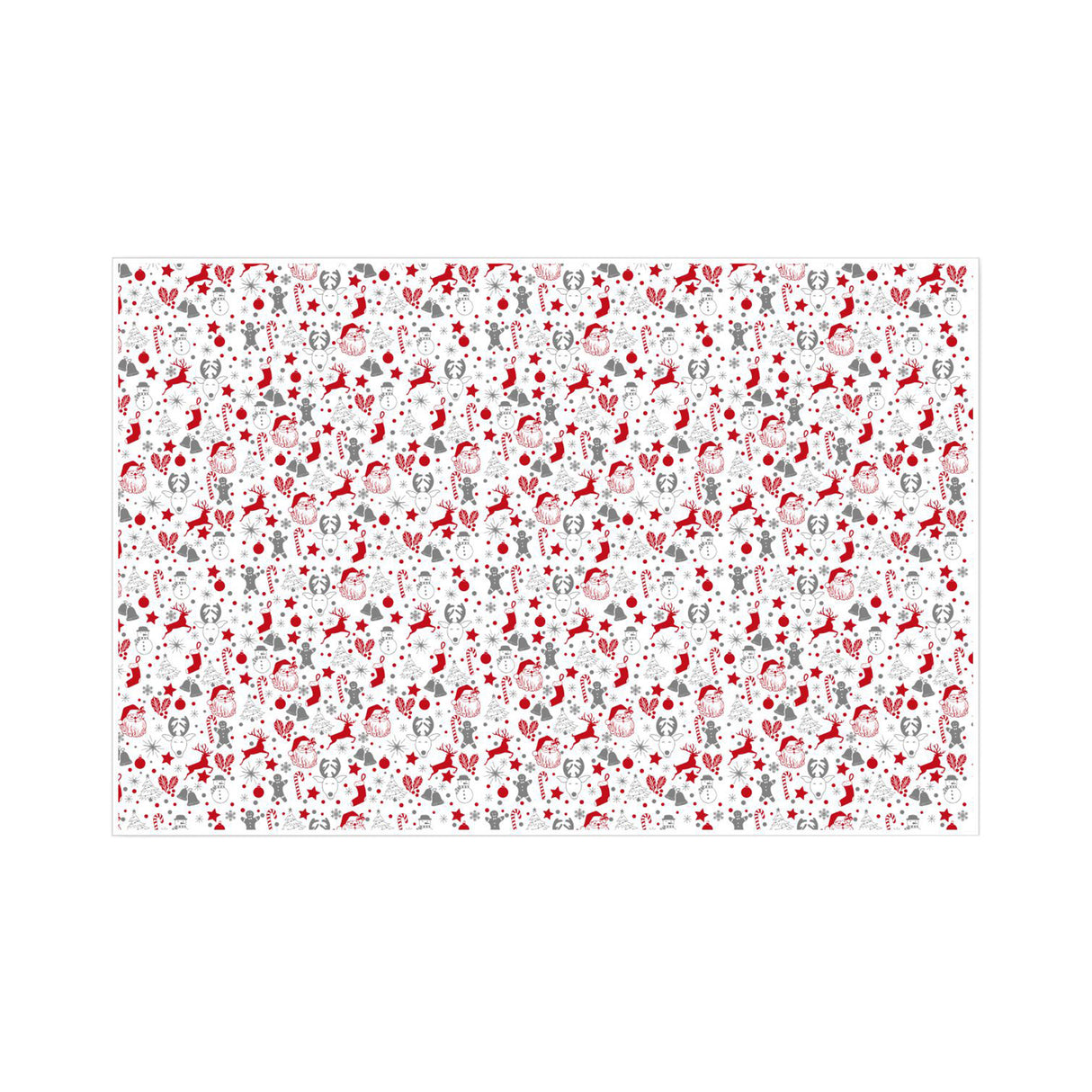 Tissue paper Santa Party Christmas, open sheet, 28gsm – size 50x75cm