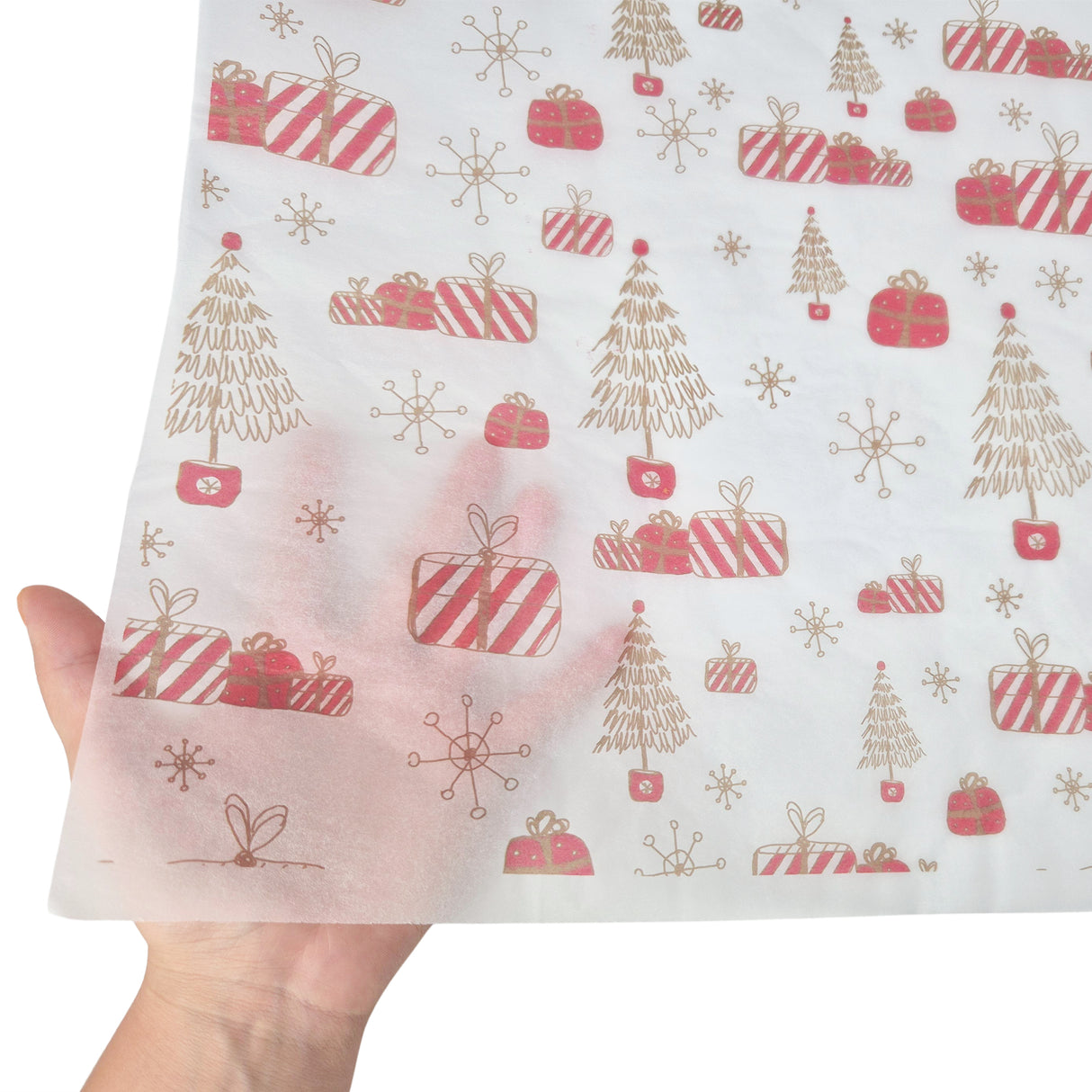Tissue paper Santa’s Gift Lab Christmas, texture and transparency, 17gsm – size 50x75cm