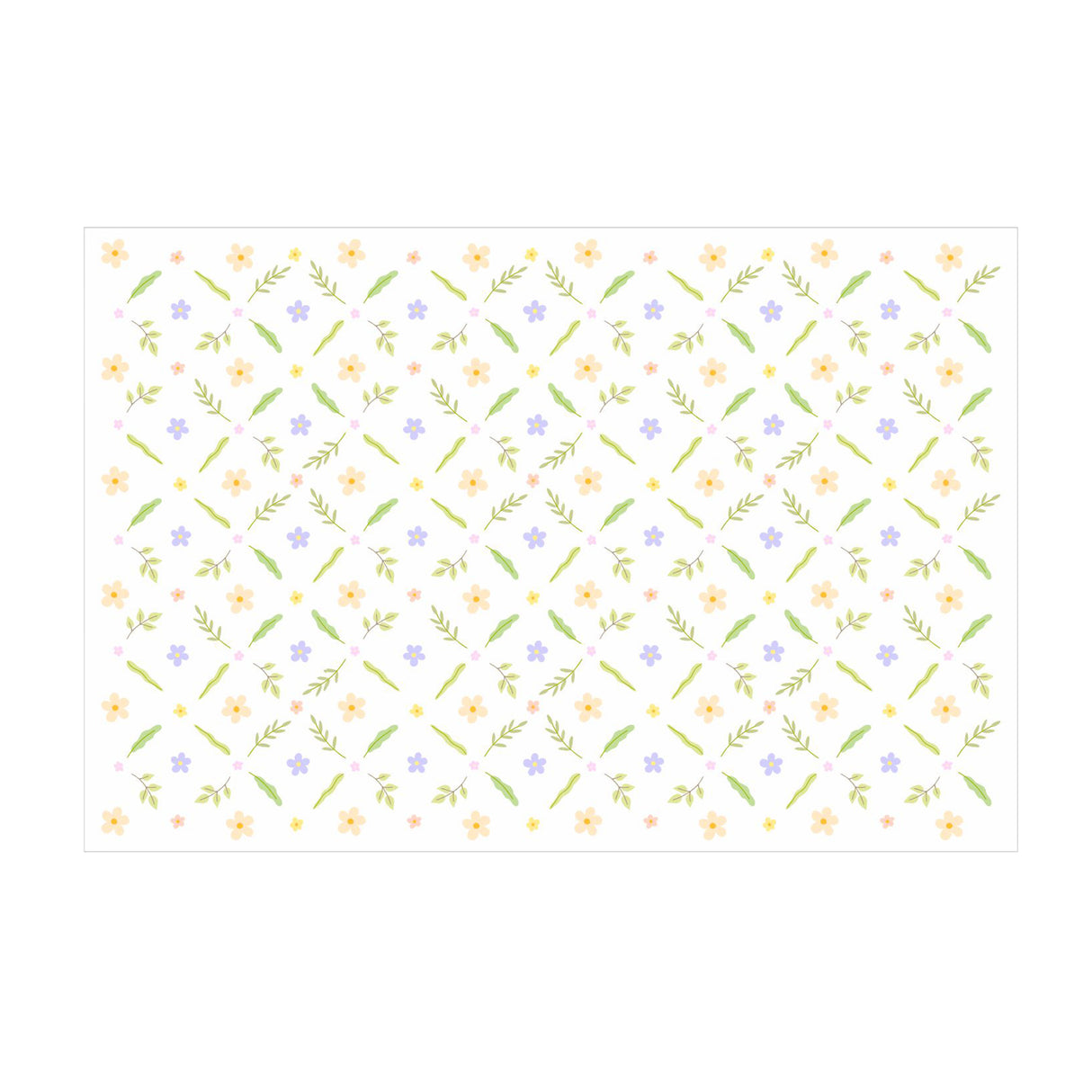 Tissue paper Soft Meadow, open sheet, 17gsm – size 50x75cm