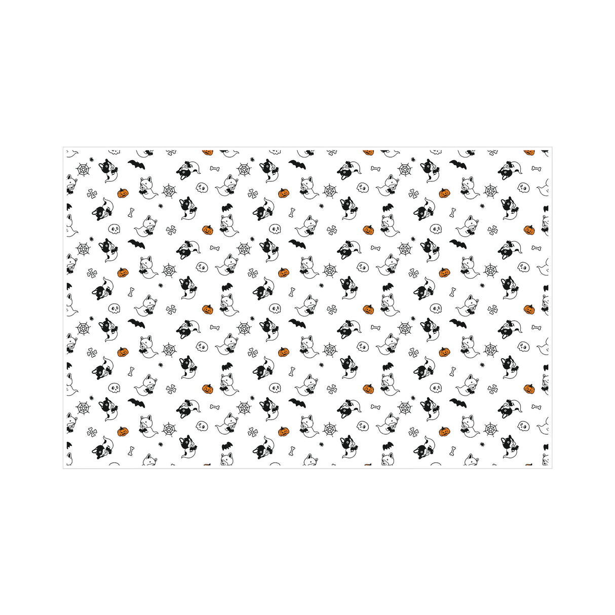 Tissue paper Spooky Dog Squad, open sheet, 17gsm – size 50x75cm