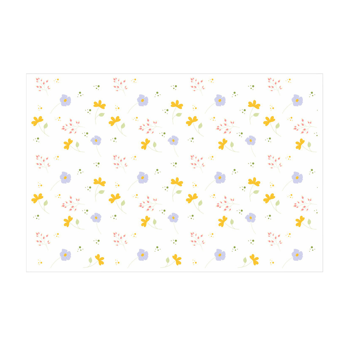 Tissue paper Spring Petals, open sheet, 17gsm – size 50x75cm