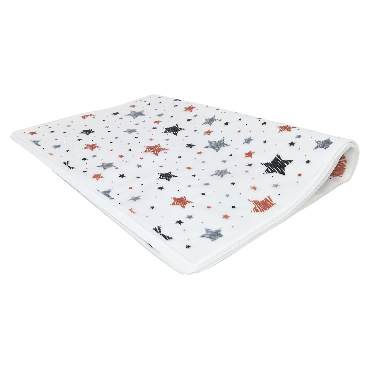 Tissue paper Star Doodle Night Christmas, ream of folded sheets 17gsm – size 50x75cm