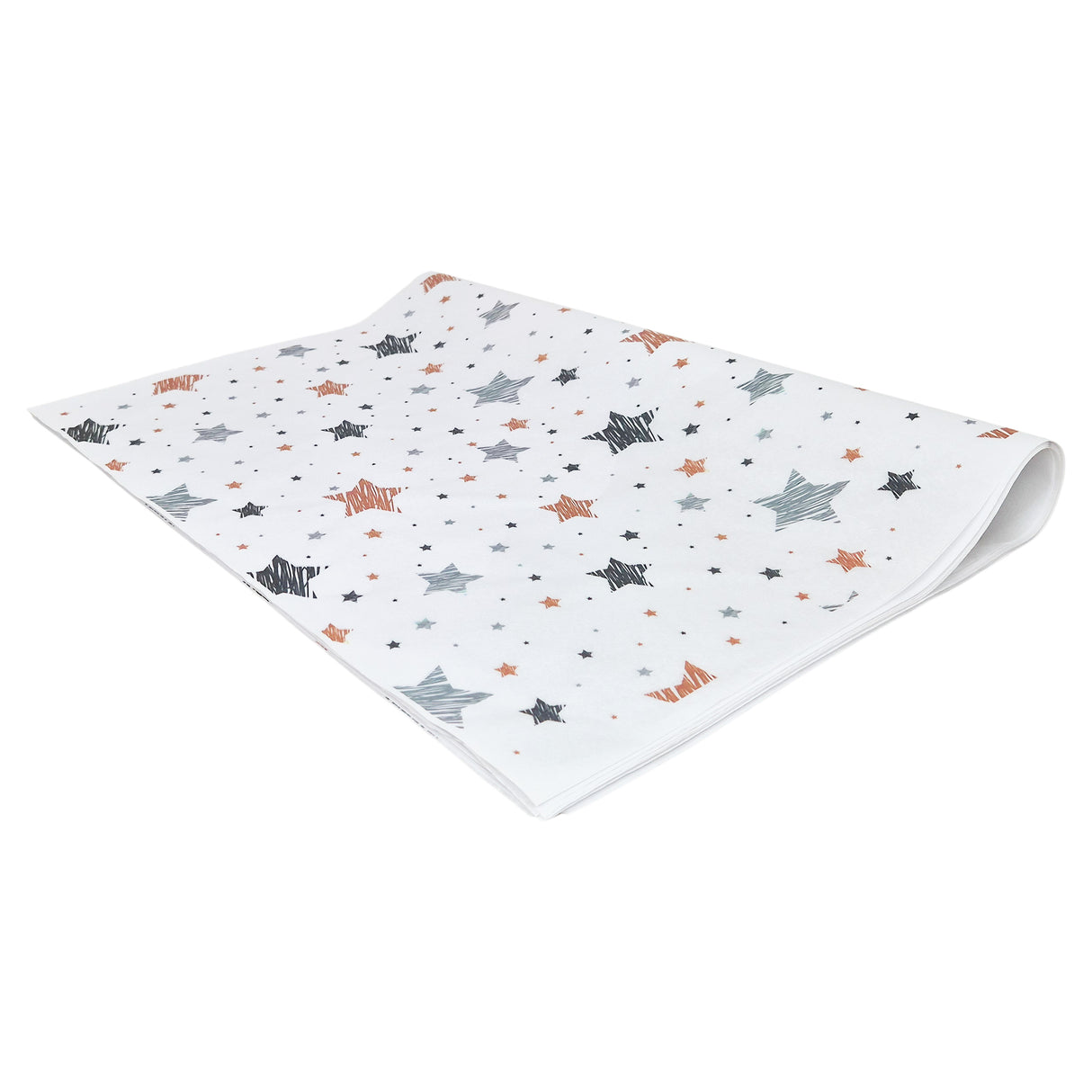 Tissue paper Star Doodle Night Christmas, ream of folded sheets 28gsm – size 50x75cm