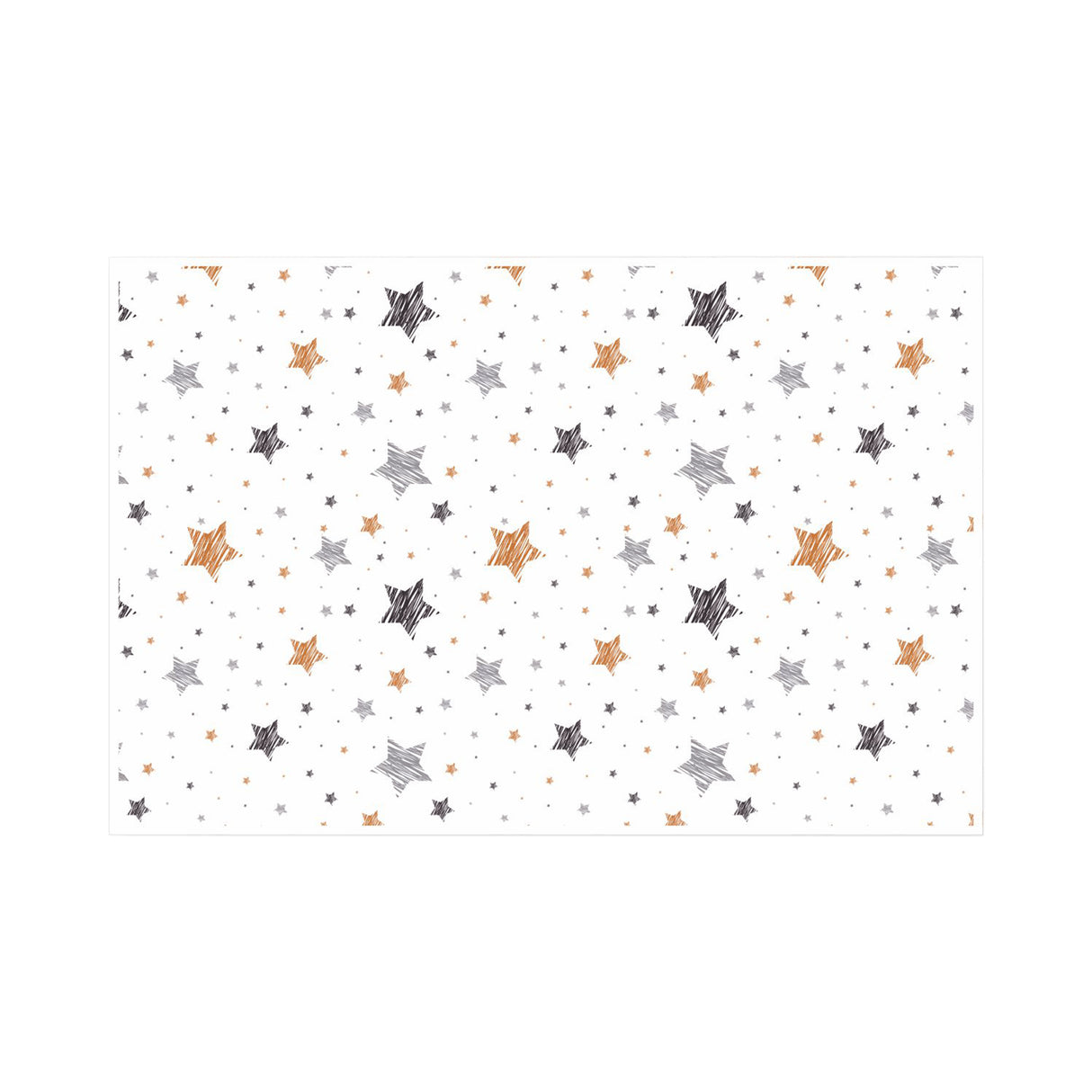 Tissue paper Star Doodle Night Christmas, open sheet, 28gsm – size 50x75cm