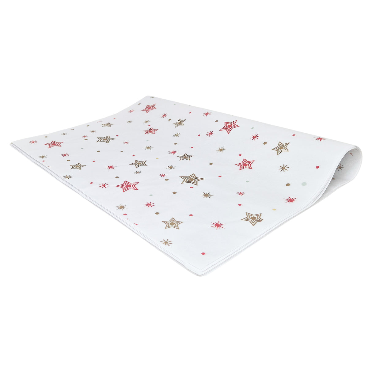 Tissue paper Star Parade Christmas, ream of folded sheets 28gsm – size 50x75cm