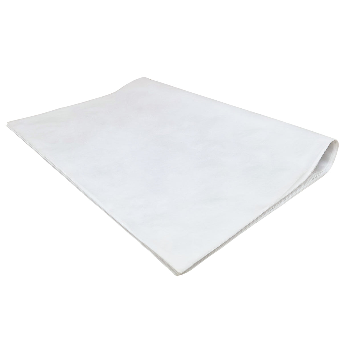 Plain tissue paper white, ream of folded sheets 17gsm – size 50x75cm