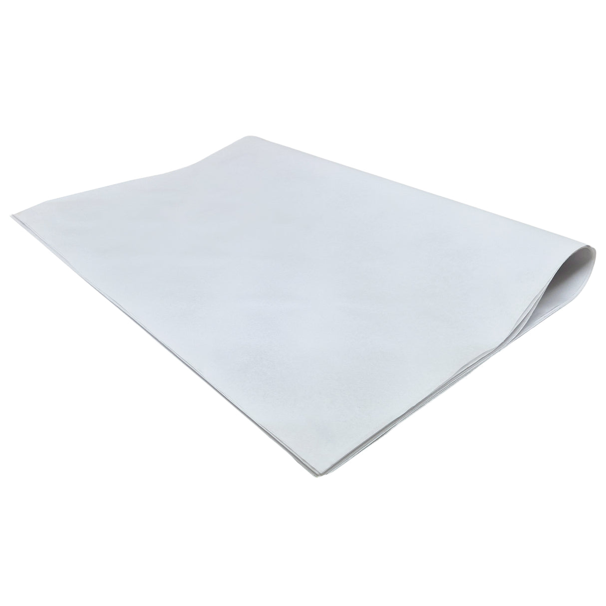 Plain tissue paper white, ream of folded sheets 28gsm – size 50x75cm