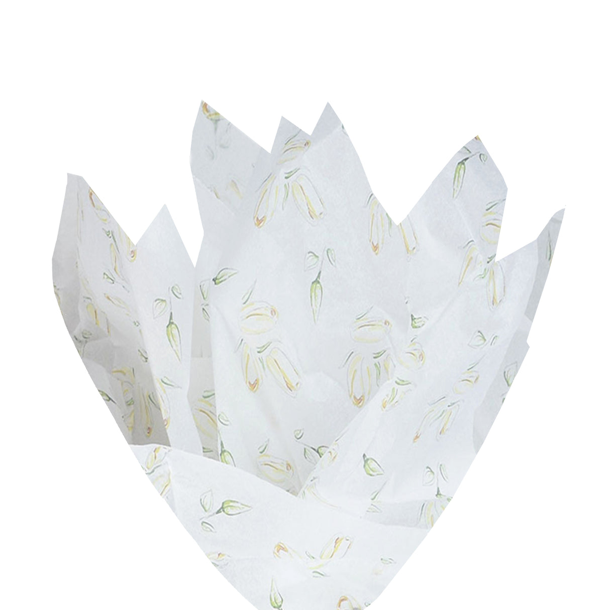 Tissue paper Yellow Tulip, fan arrangement, 17gsm – size 50x75cm