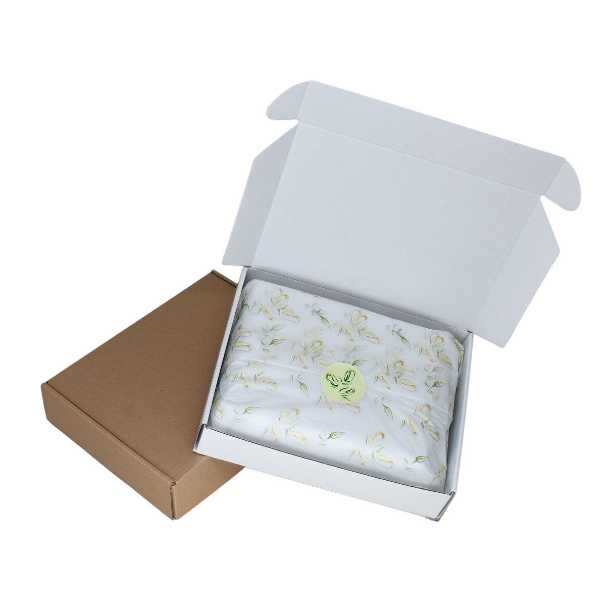 Tissue paper Yellow Tulip, placed in a transport box, 17gsm – size 50x75cm