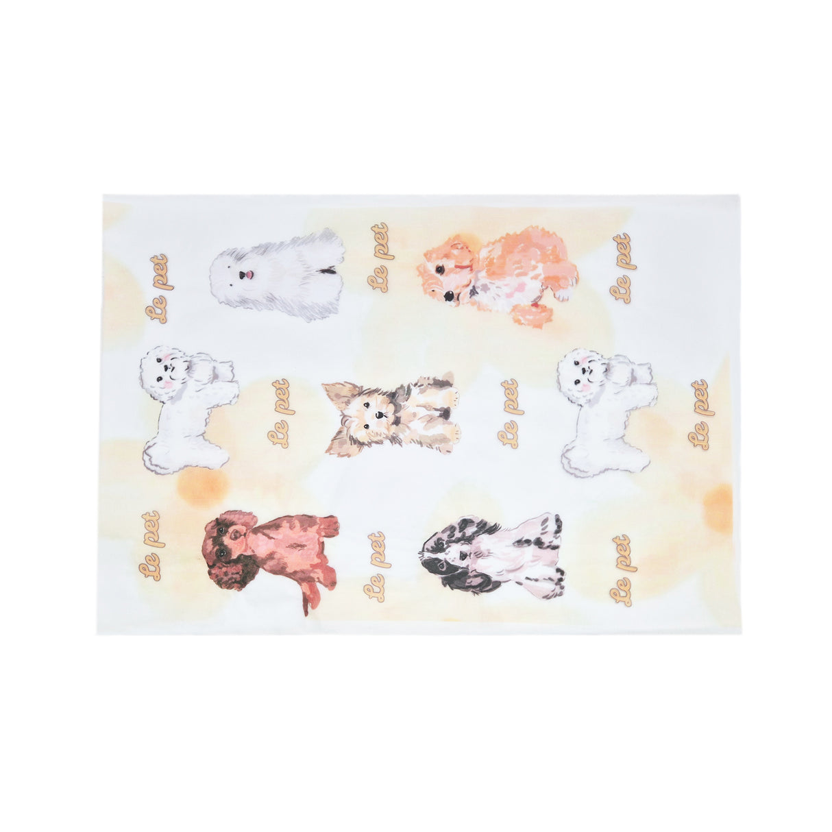 Puppy Parade pattern tissue paper 17g – size 50x75 cm