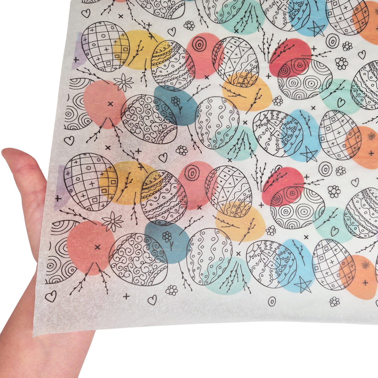 Color Splash Eggs Easter tissue paper 17g – size 50x75cm