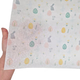 Grey Bunny & Pastel Eggs Easter tissue paper 28g – size 50x75cm