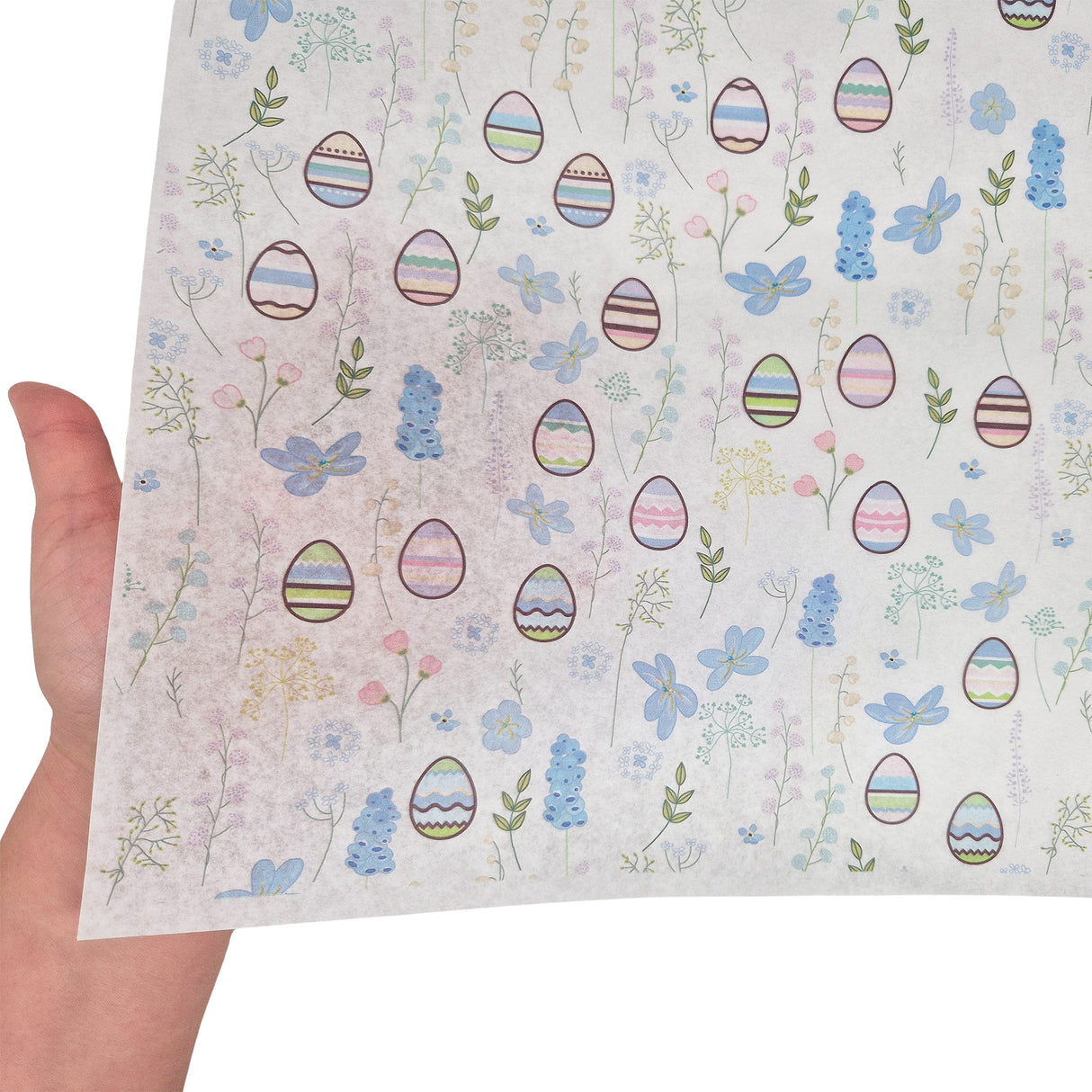 Blue Blossom Eggs Easter tissue paper 28g – size 50x75cm
