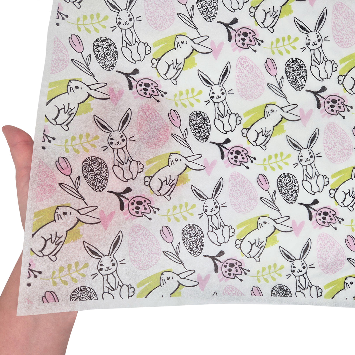 Sketch Bunny & Tulips Easter tissue paper 17g – size 50x75cm