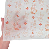 Orange Bunnies Easter tissue paper 17g – size 50x75cm