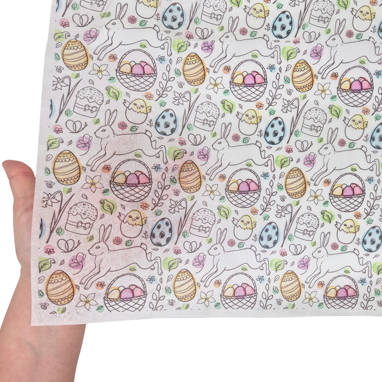Bunny Celebration Easter tissue paper 17g – size 50x75cm
